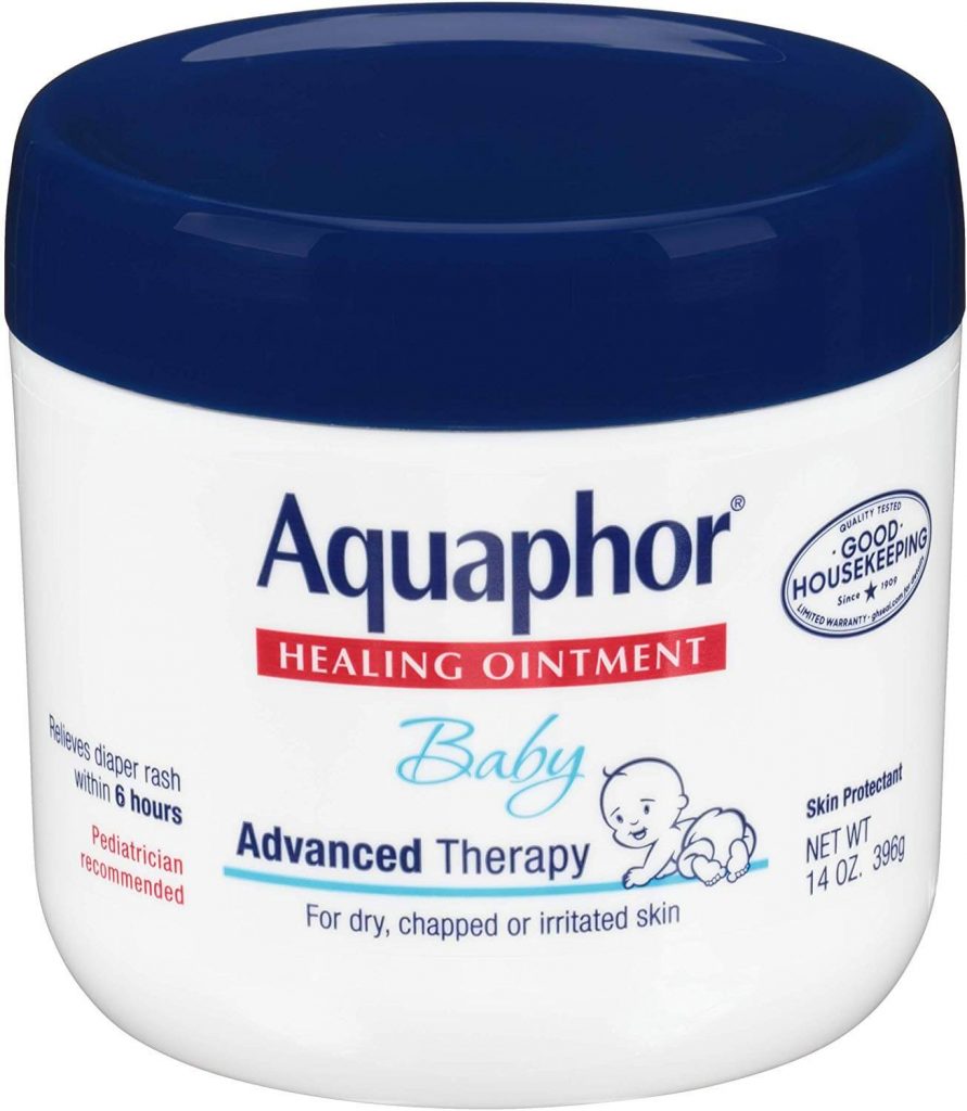 Aquaphor healing ointment works not just for diaper rashes, but for new tattoos as well